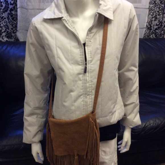 NWOT Gasoline beige zip front collared jacket - Picture 9 of 9